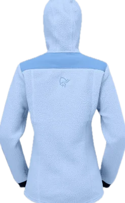 Norrøna Women's Trollveggen Warm3 Zip Hood Cashmere Blue/allure