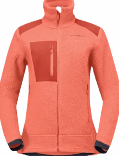 Norrøna Women's Trollveggen Warm3 Jacket Deep Sea Coral/baked Apple