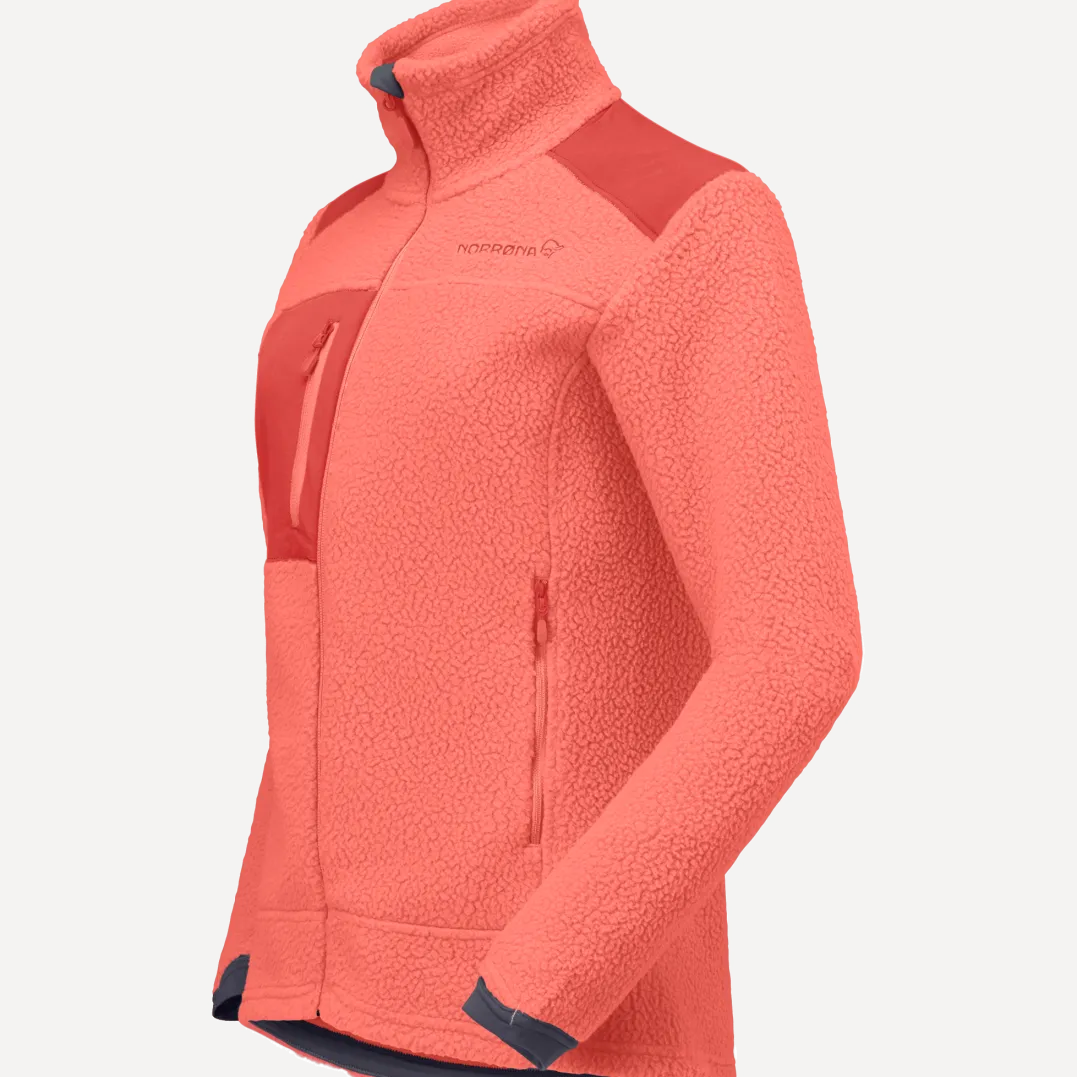 Norrøna Women's Trollveggen Warm3 Jacket Deep Sea Coral/baked Apple