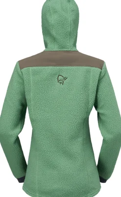 Norrøna Women's Trollveggen Warm3 Zip Hood Dark Ivy