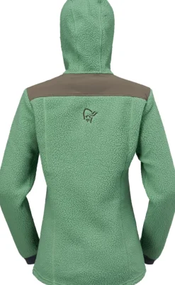 Norrøna Women's Trollveggen Warm3 Zip Hood Dark Ivy