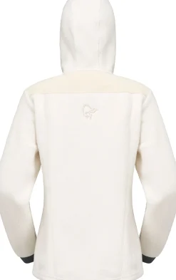 Norrøna Women's Trollveggen Warm3 Zip Hood Whisper White