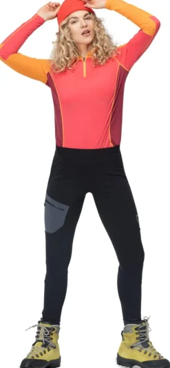 Norrøna Women's Trollveggen Warmwool2 Stretch Tights Caviar