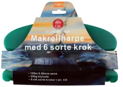 Osean Makrellharpe CAL med 6 sorte kroker 3/0