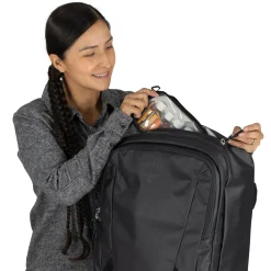 Osprey Transporter Wheeled Carry On Raven Black/black