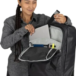 Osprey Transporter Wheeled Carry On Raven Black/black