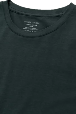 Panos Emporio PE BAMBOO/COTTON TEE CREW Forest