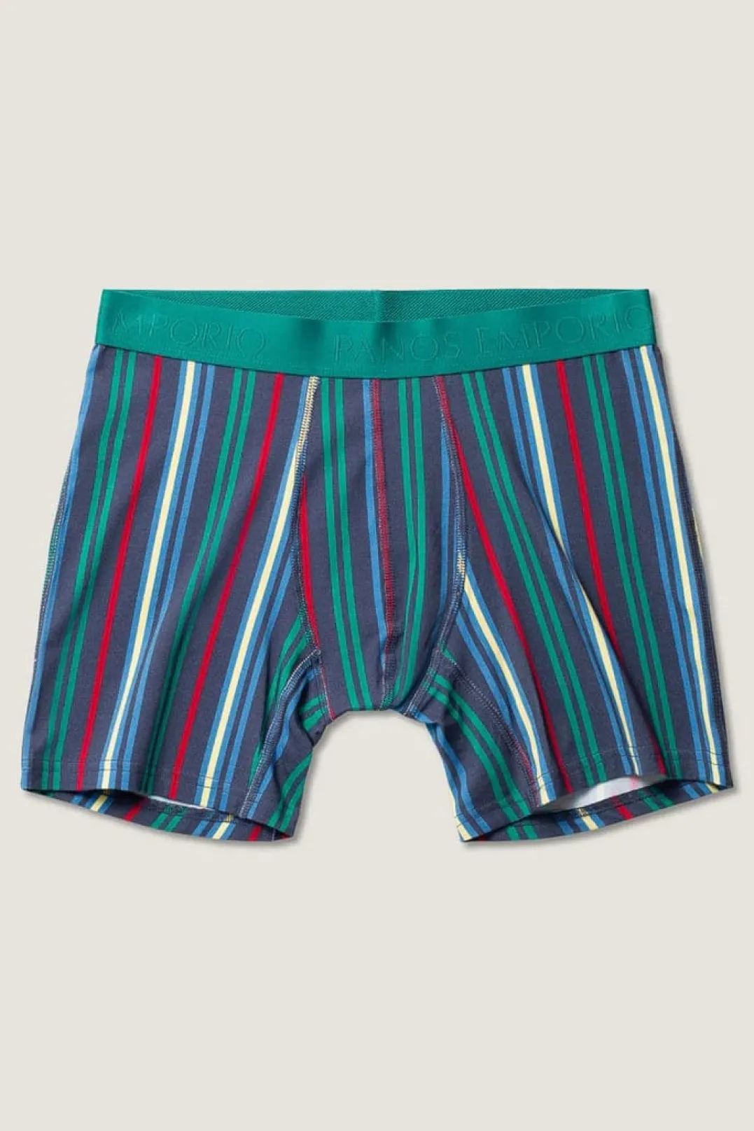 Panos Emporio PE 3PK BASE BAMBOO BOXER Pinstripe/pinstripe Poseidon/navy
