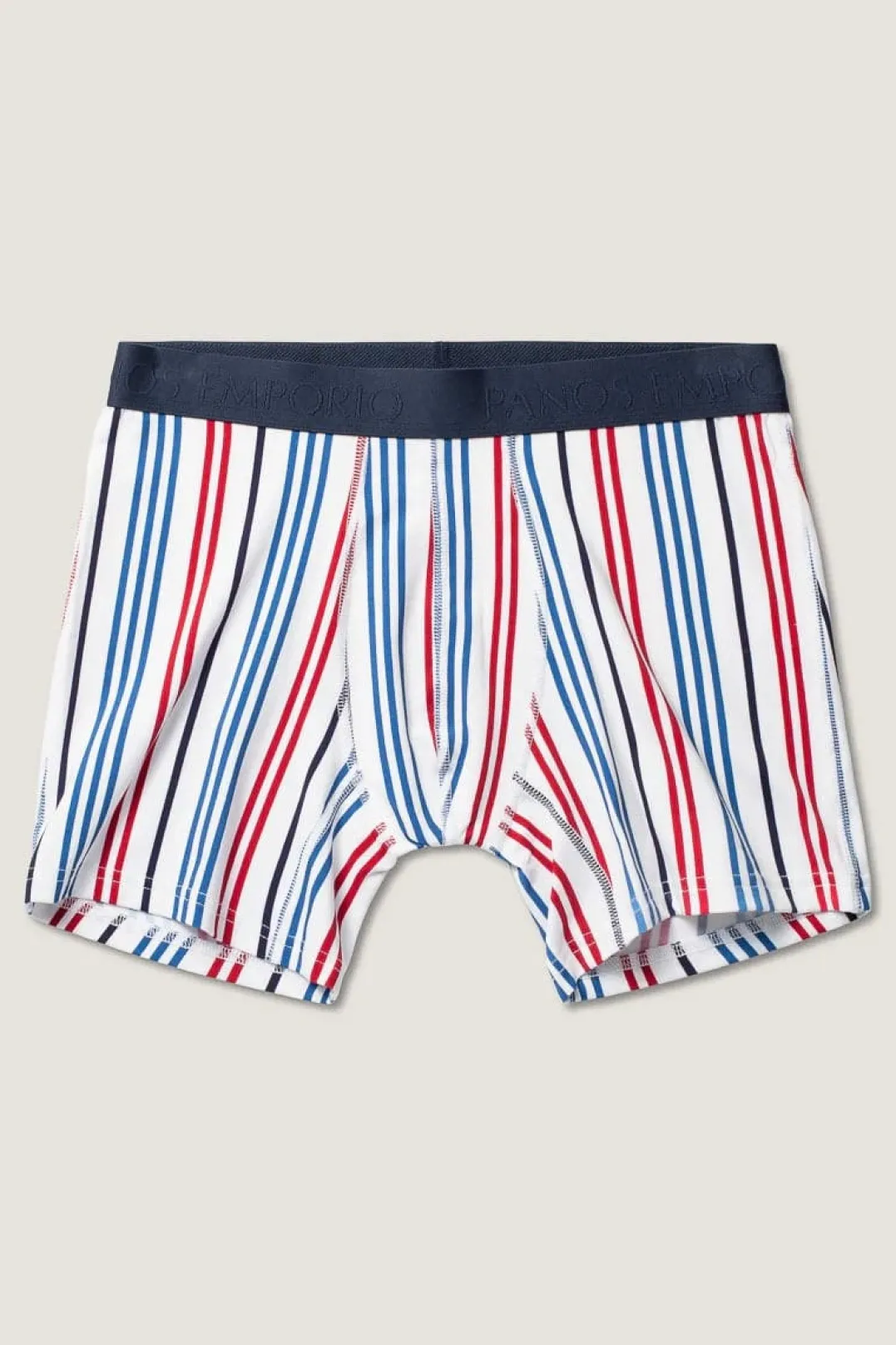 Panos Emporio PE 3PK BASE BAMBOO BOXER Pinstripe/pinstripe Poseidon/navy