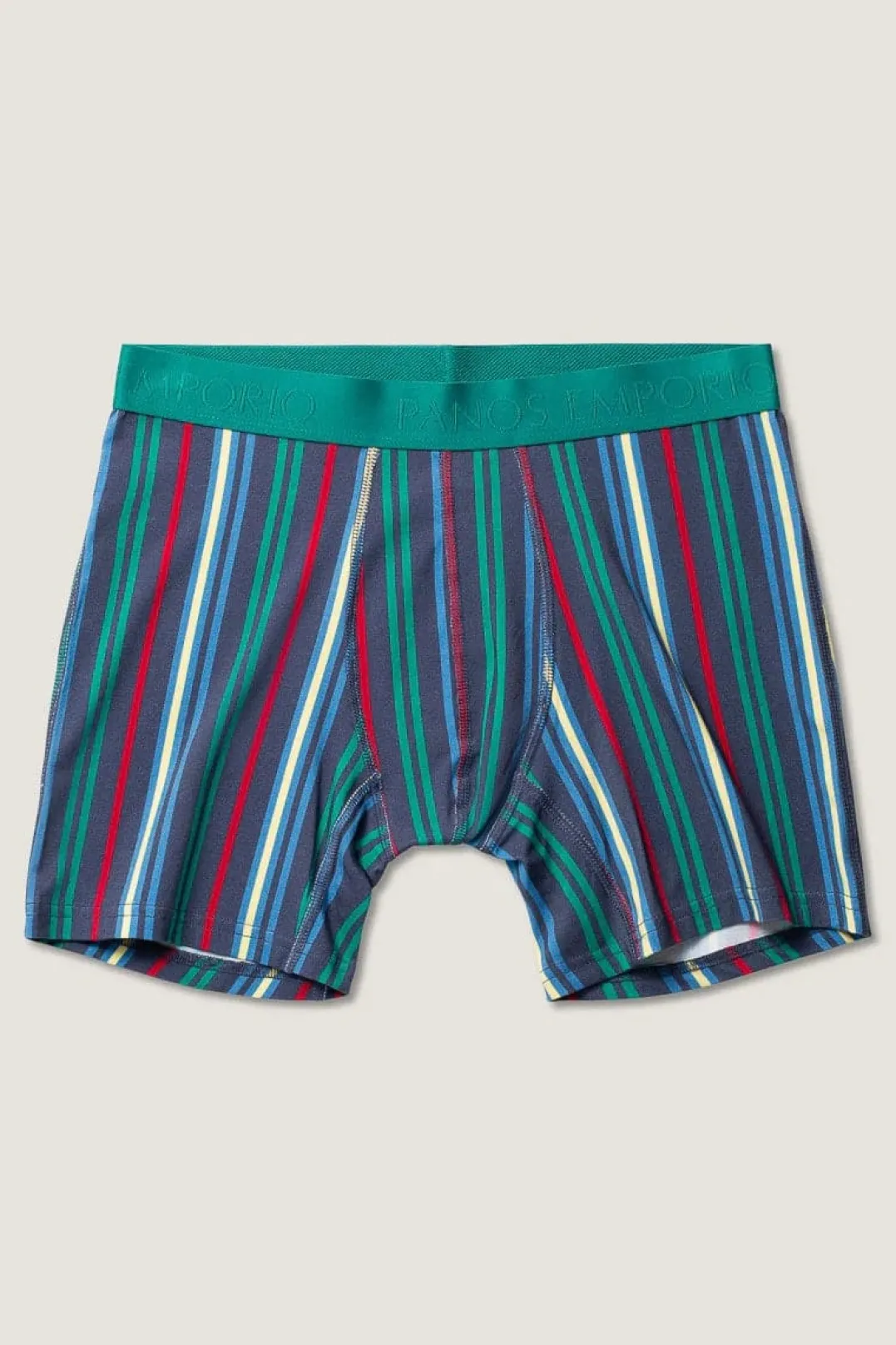 Panos Emporio PE 3PK BASE BAMBOO BOXER Pinstripe/pinstripe Poseidon/navy