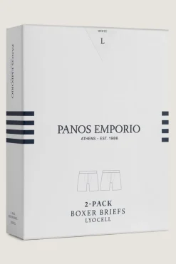 Panos Emporio 2pk Lyocell Pouch Boxer White