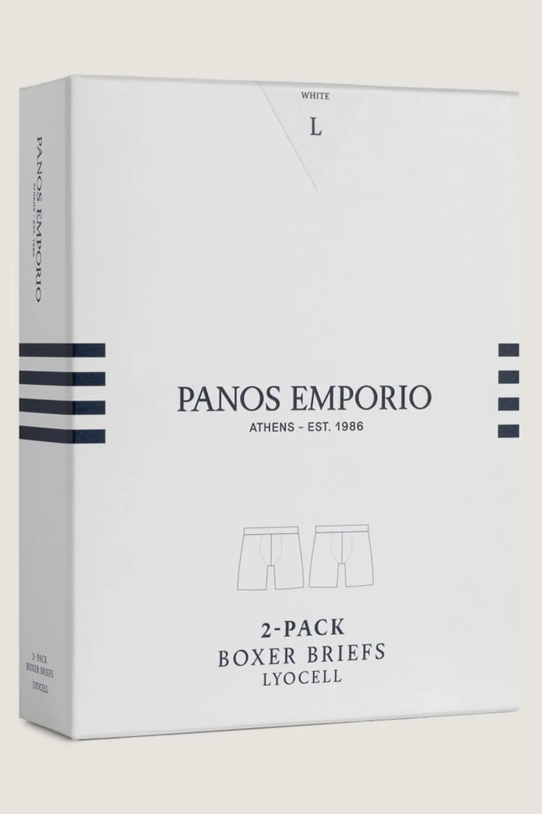 Panos Emporio 2pk Lyocell Pouch Boxer White