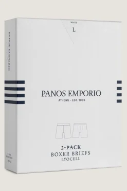 Panos Emporio 2pk Lyocell Pouch Boxer White