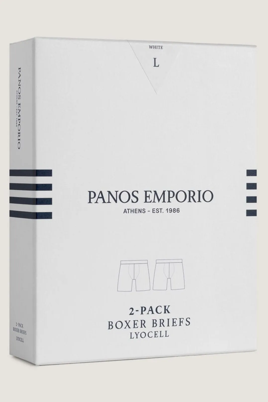 Panos Emporio 2pk Lyocell Pouch Boxer White