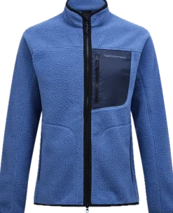 Peak Performance Men's Naturerush Pile Zip Jacket Summit Sky/blue Shadow/