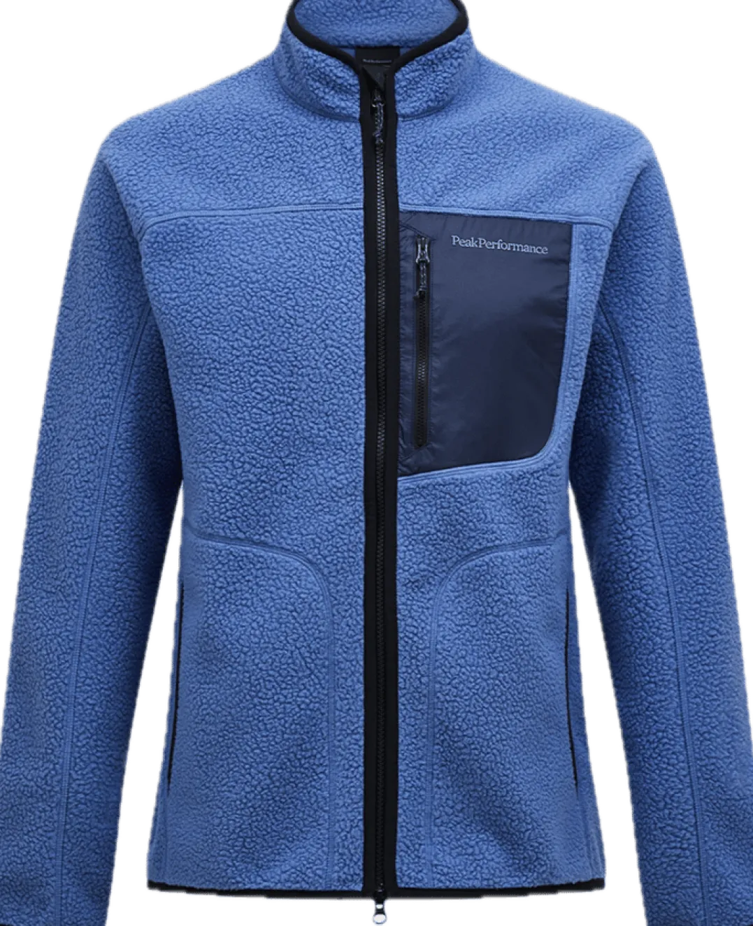Peak Performance Men's Naturerush Pile Zip Jacket Summit Sky/blue Shadow/