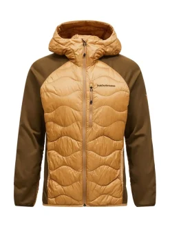 Peak Performance M Helium Down Hybrid Hood Sierra Sand/Meadow Moss