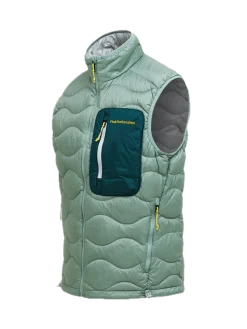 Peak Performance M Helium Utility Down Vest Green Valley