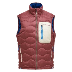 Peak Performance M Helium Utility Down Vest Wild Rouge