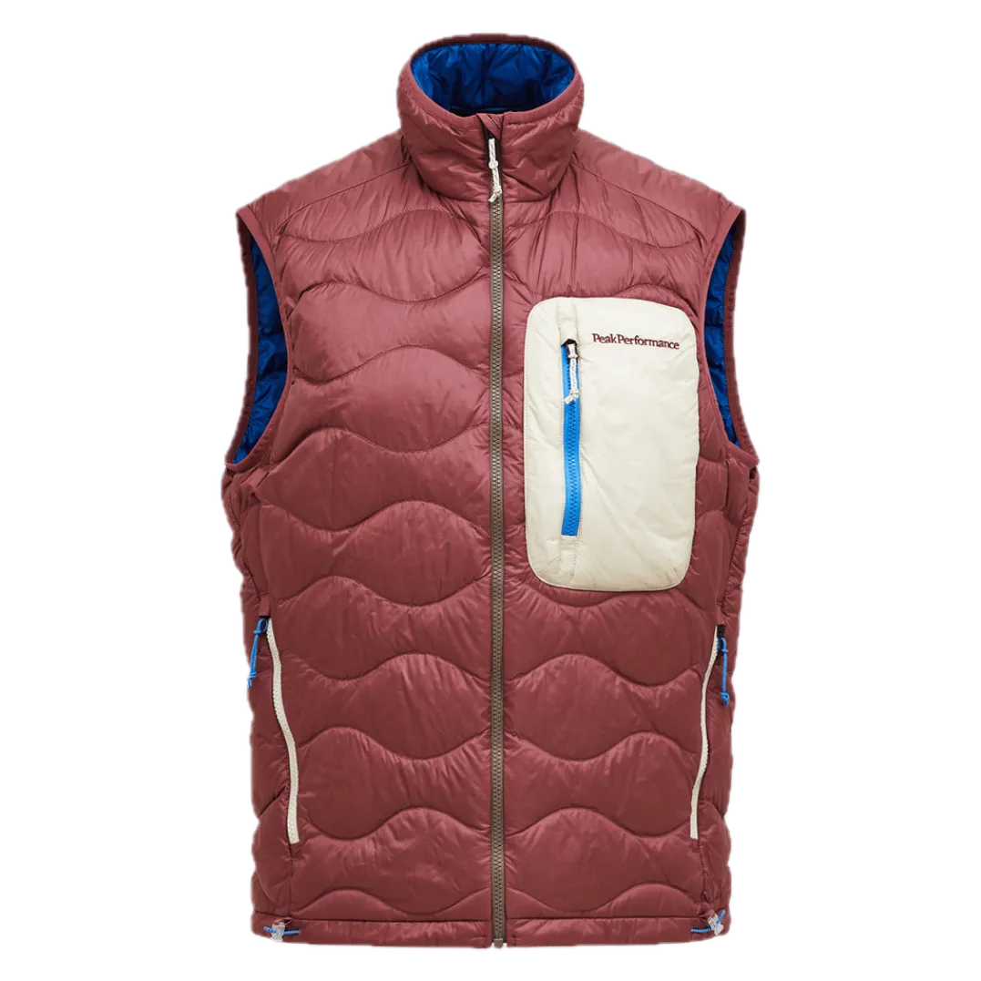 Peak Performance M Helium Utility Down Vest Wild Rouge
