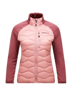Peak Performance W Helium Down Hybrid Jacket Warm Blush