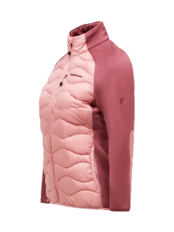 Peak Performance W Helium Down Hybrid Jacket Warm Blush