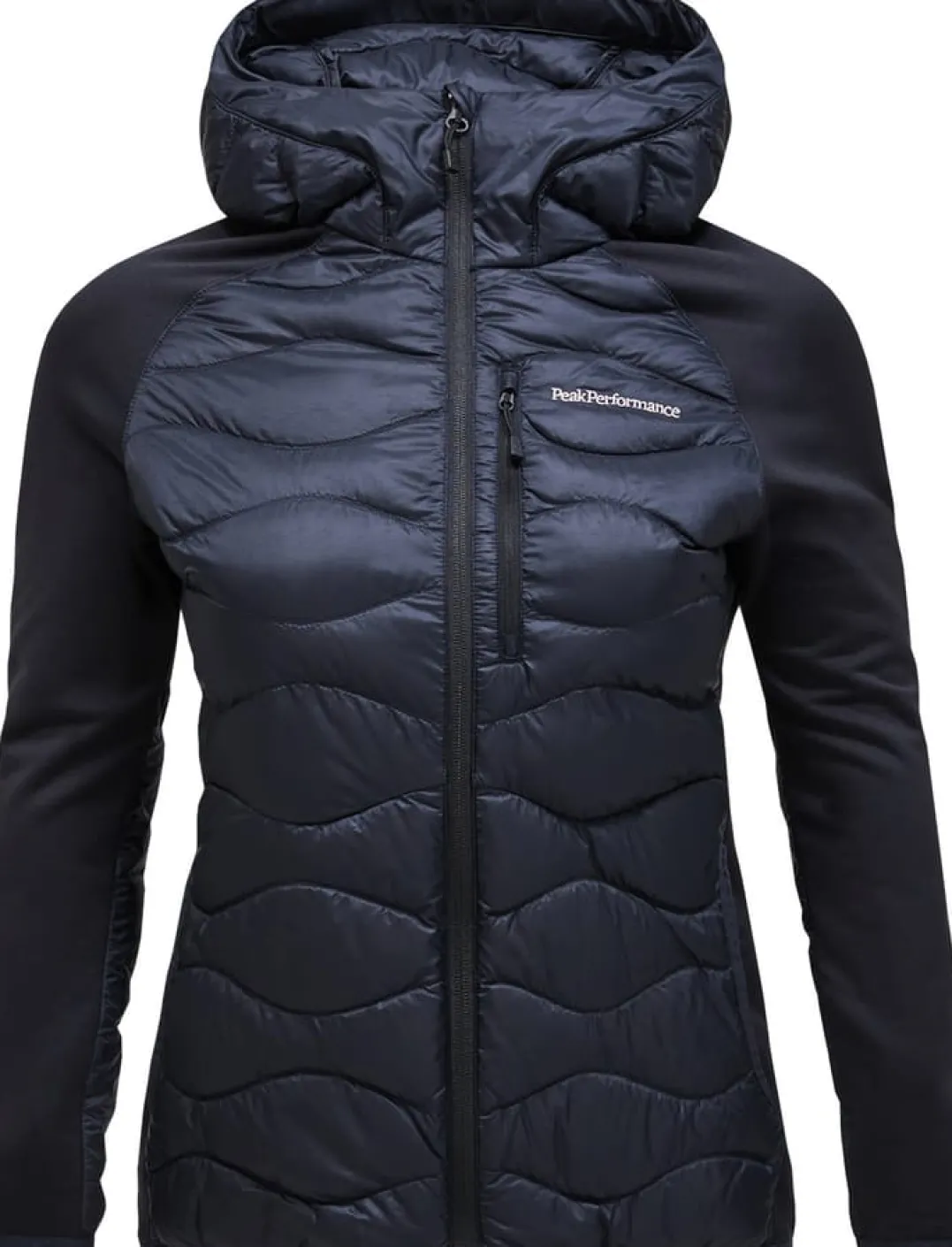 Peak Performance W Helium Down Hybrid Hood Black