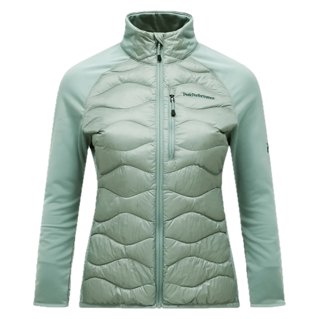 Peak Performance W Helium Down Hybrid Jacket Green Valley