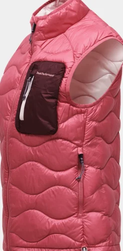 Peak Performance W Helium Utility Down Vest Mountain Blush/porto/