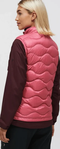 Peak Performance W Helium Utility Down Vest Mountain Blush/porto/