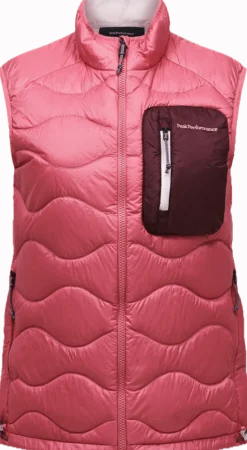 Peak Performance W Helium Utility Down Vest Mountain Blush/porto/