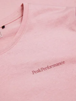 Peak Performance Women's Explore Logo Tee Warm Blush