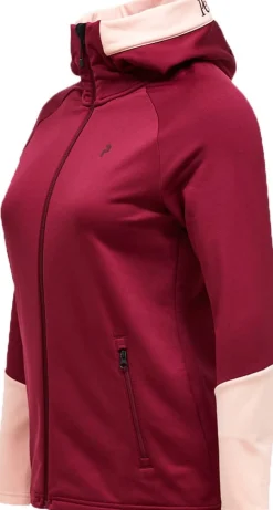 Peak Performance Women's Rider Essentials Zip Hood Vertical Zenith/peach Fuzz