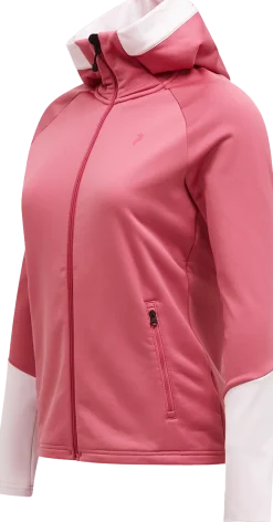 Peak Performance Women's Rider Essentials Zip Hood Mountain Blush/Frosted Blossom