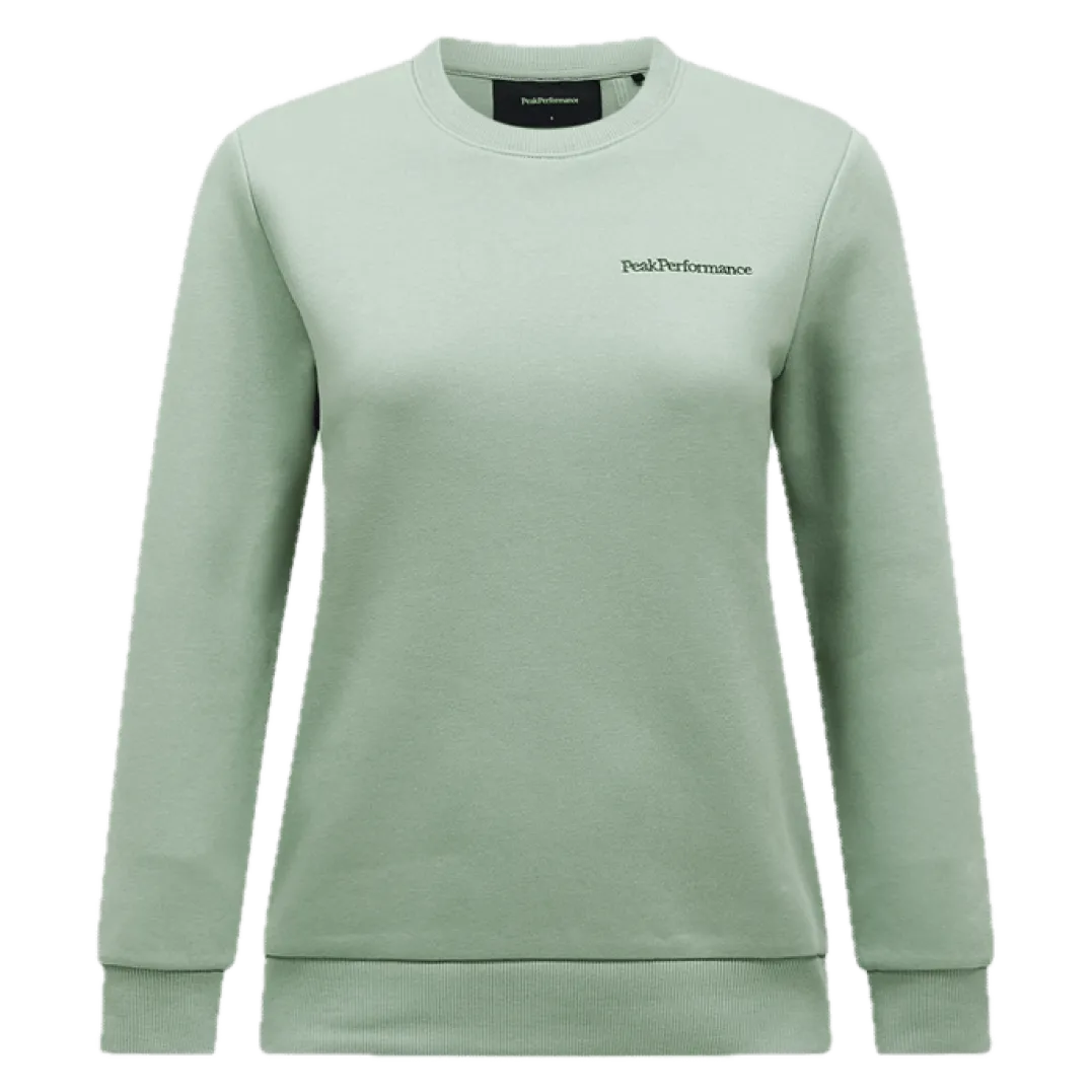 Peak Performance W Original Small Logo Cre Green Valley