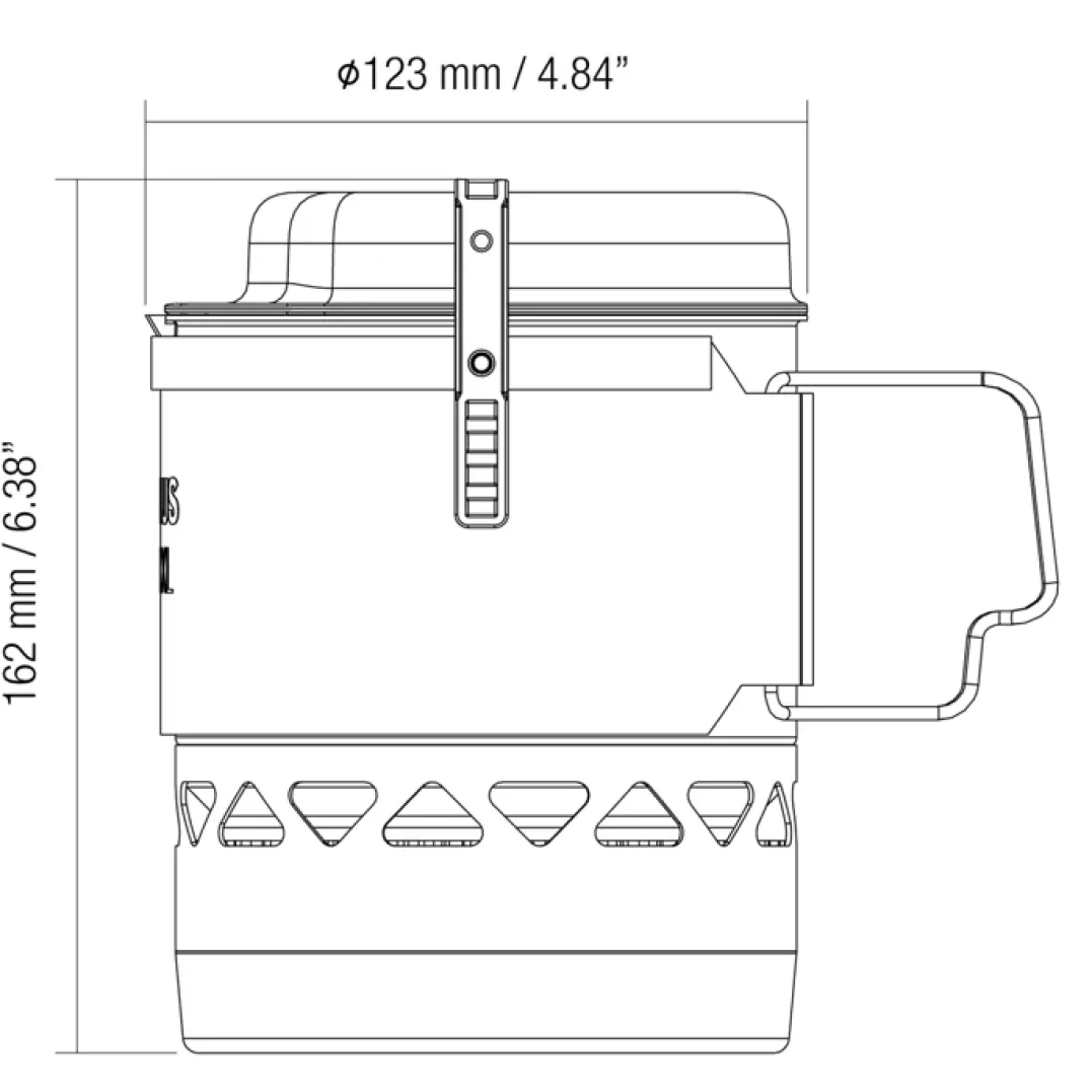 Primus Lite XL Stove System II 1.0 L Black