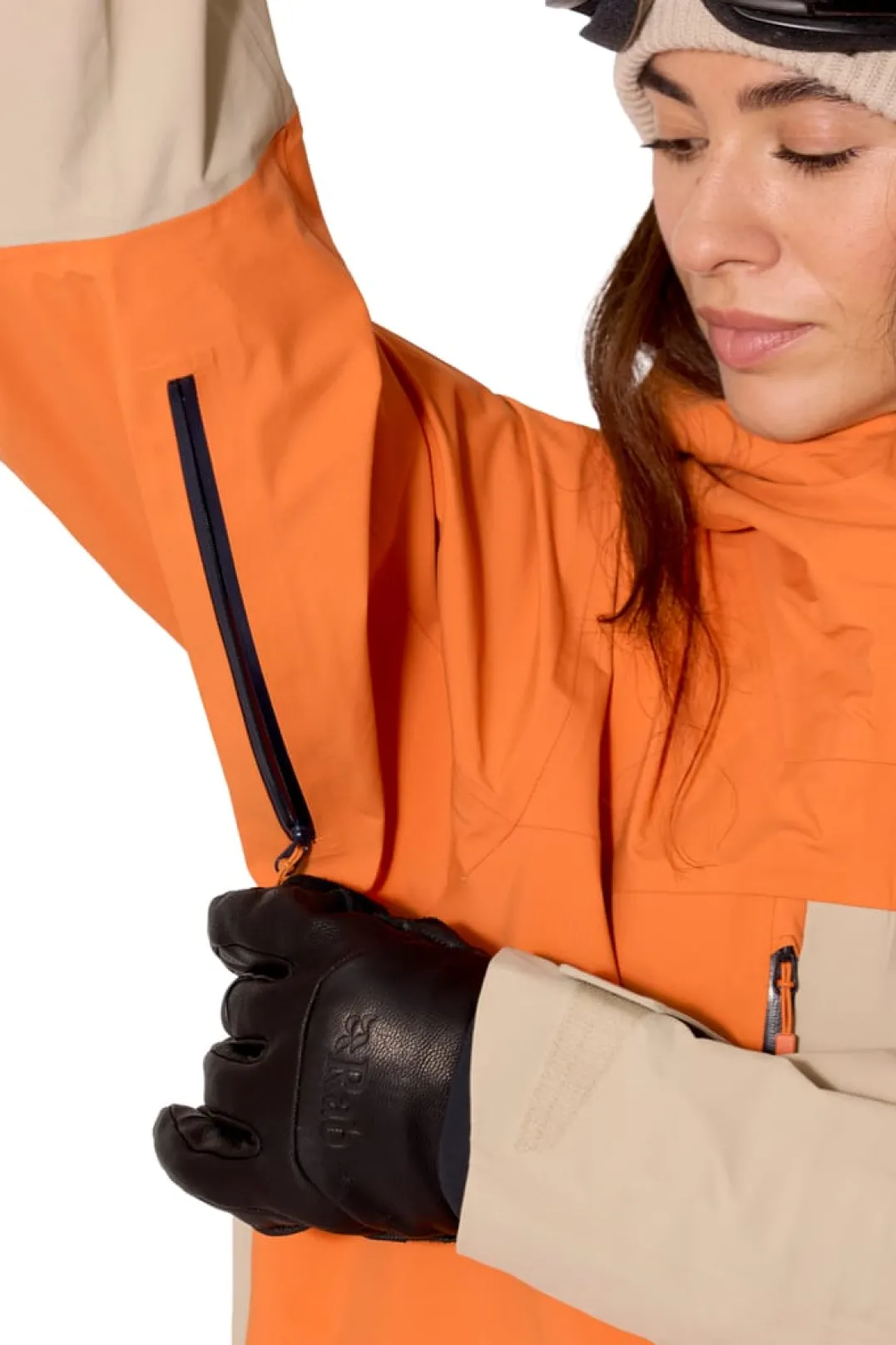 Rab Bigline Jacket Wmns Dark Melba/dark Pebble
