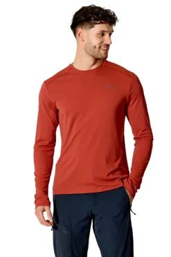 Rab Force Ls Tee Tuscan Red