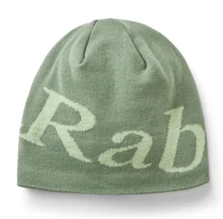 Rab Logo Beanie Dark Fig Green/fig Green