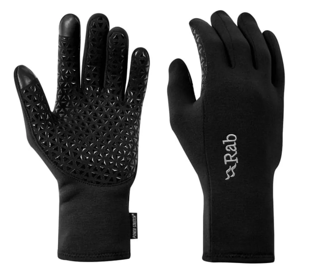 Rab Power Stretch Contact Grip Gloves Black
