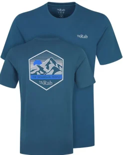 Rab Stance Mountain Peak Tee Tempest Blue