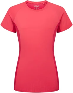 Rab Trail Tee Wmns Hibiscus/Watermelon