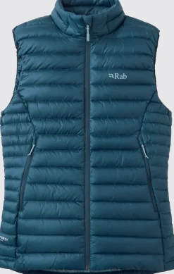Rab Women's Microlight Down Vest Tempest Blue