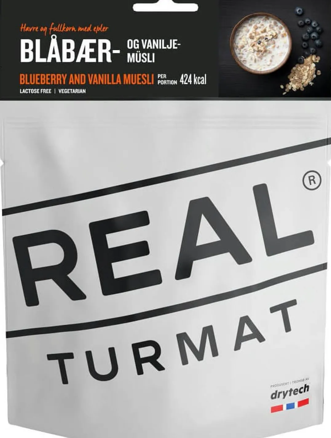 Real Turmat Blåbær Og Vaniljemüsli 350g