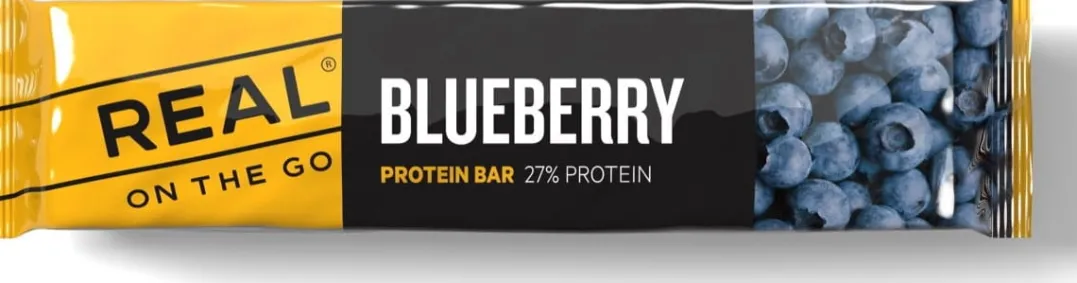 Real Turmat OTG Proteinbar Blåbær Og Bjørnebær