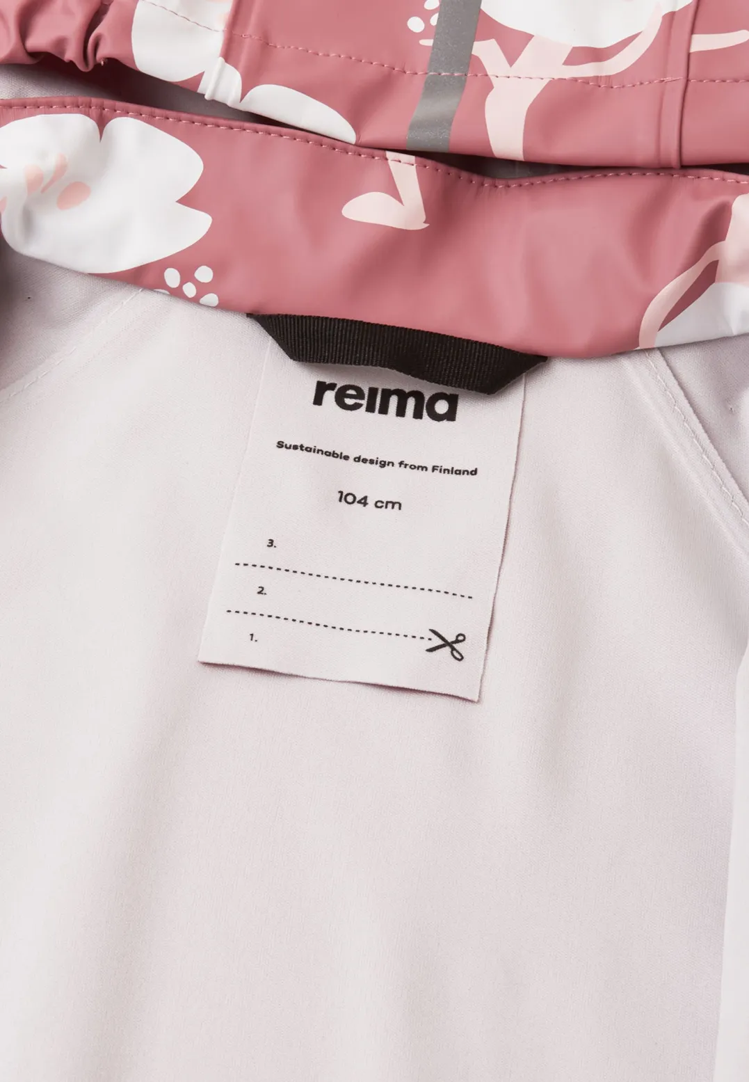 Reima Kids' Raincoat Vesi Rose Blush