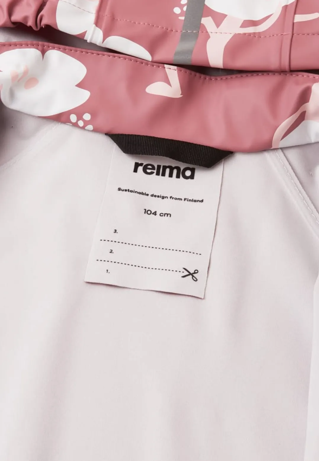 Reima Kids' Raincoat Vesi Rose Blush