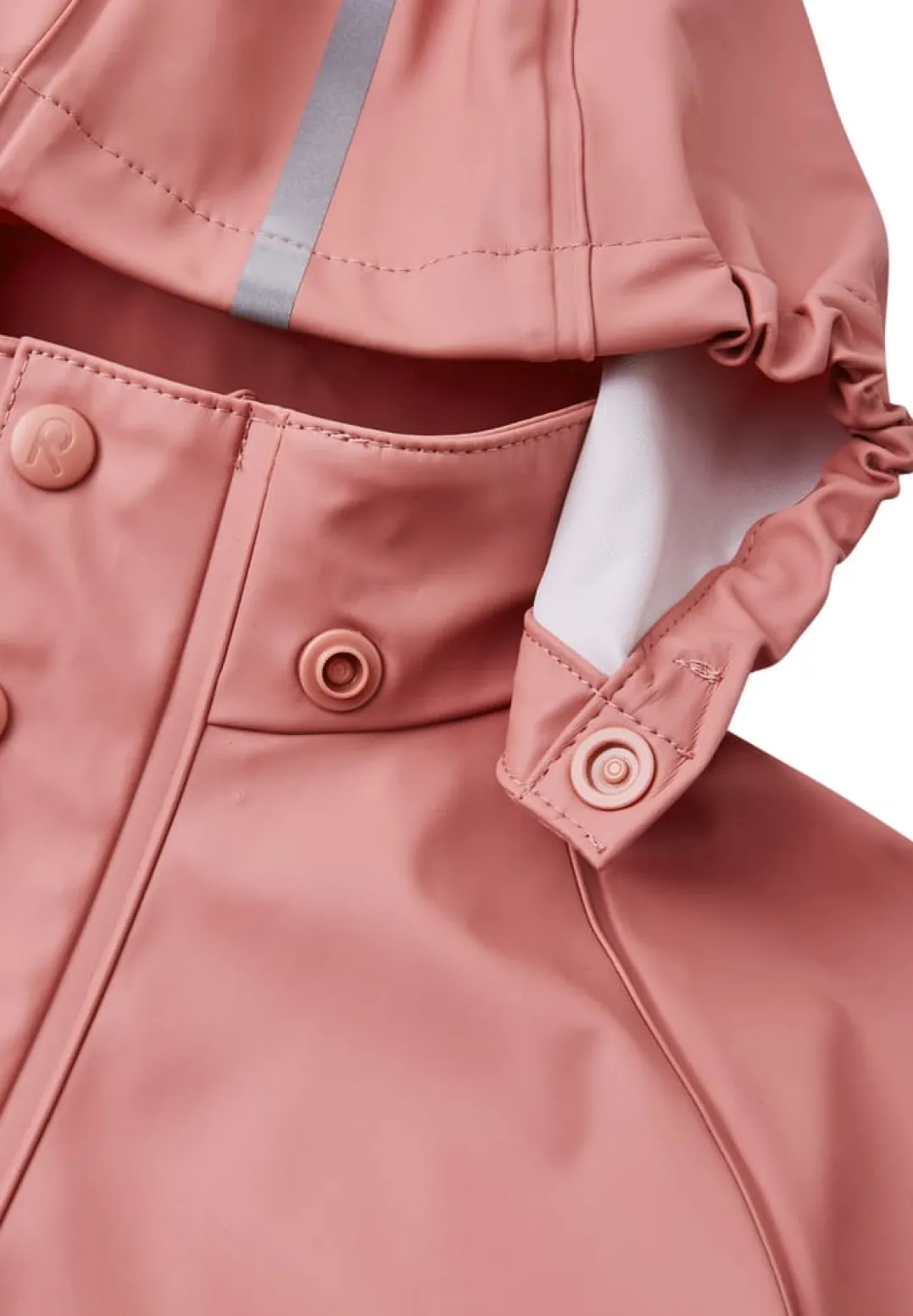 Reima Kids' Shell Raincoat Lampi Rose Blush