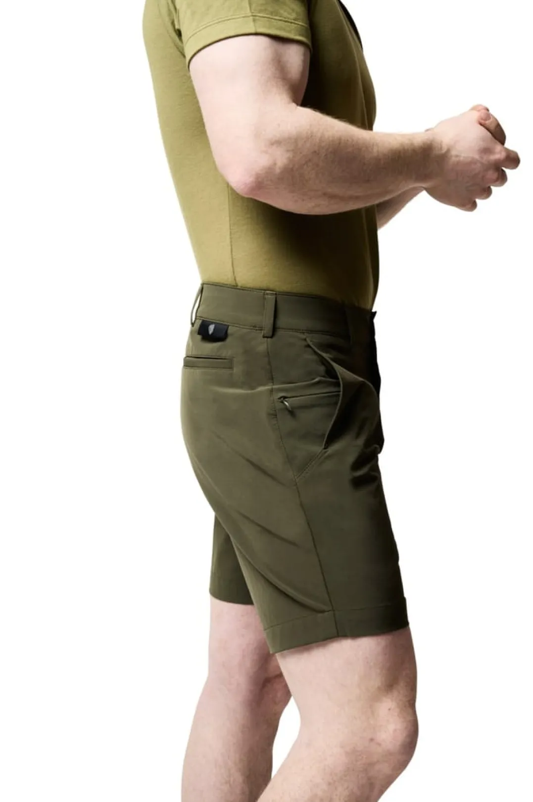 Rúngne Crag Shorts Mens Olive Green