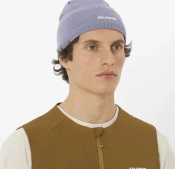 Salomon Beanie Blue Granite